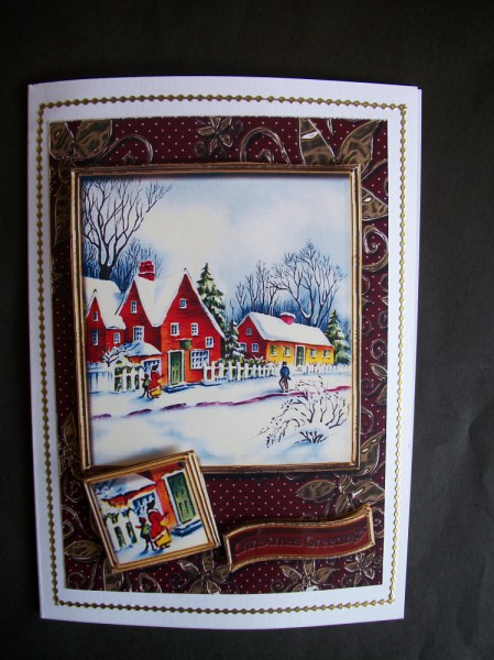 Snowy Village by Sheila Horne