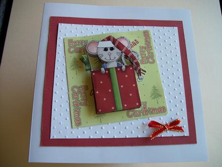 Mouse in a Box Decoupage by Sheila Horne