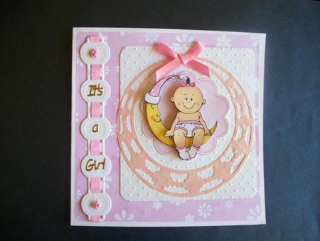 Moon Baby Decoupage by Sheila Horne