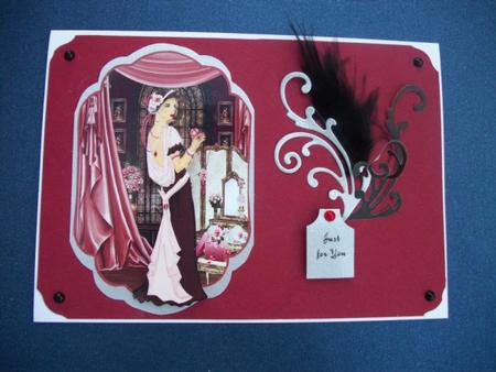 Art Deco Lady #4 Rose Boudoir by Sheila Horne