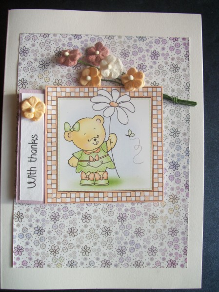 Floral Backing Paper in Pretty Daisy Colours by Sheila Horne