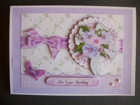 Touch of Spring - Decoupage Card by Sheila Horne