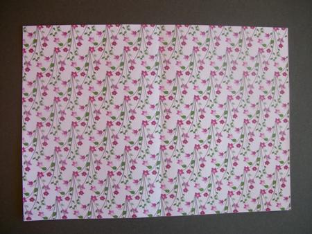 Delicate Fuchsia Flowers Backing Paper by Sheila Horne