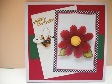 Bee-you-tee-ful - Decoupage Card by Sheila Horne