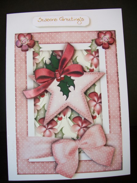 A Christmas Star 2 - A4 Card Front by Sheila Horne