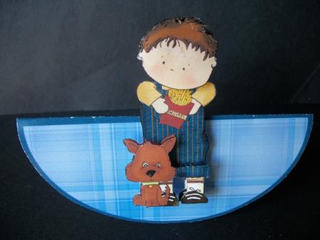 Birthday Treats - Boy Wobble Card by Sheila Horne