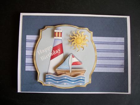 High Seas Birthday Quick Card by Sheila Horne