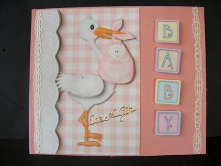She's Arrived! Quick Card by Sheila Horne
