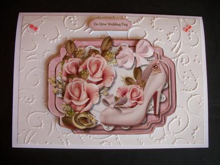 Beautiful Shoe and Wedding Roses  by Sheila Horne