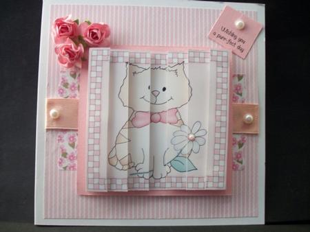 Cute Cat Side Stacker Topper by Sheila Horne