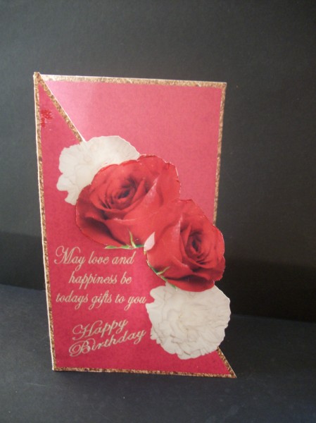 Roses and Carnations Cutaway by Sheila Horne