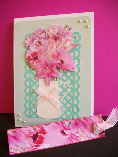 Lily & Gerbera Bouquet Topper by Sheila Horne