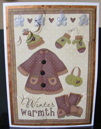 A Little Winter Warmth 4 Corner Petal Stacker by sheila ketterer