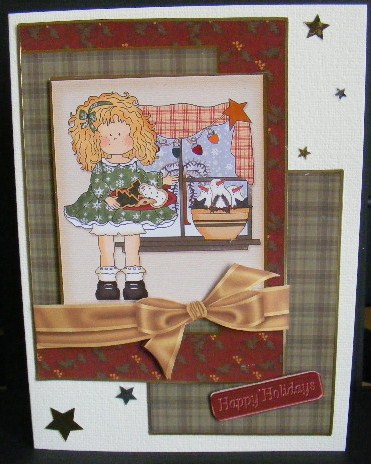 Christmas Girl with Cookies by sheila ketterer
