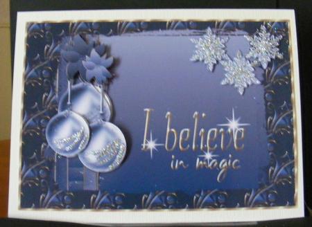 Believe in Magic Card Topper by sheila ketterer
