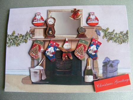 On the Mantle Piece 3D Your Own Mantlepiece for a Special Card by sheila ketterer