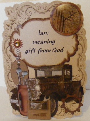 Name & Meaning Card - Ian by sheila ketterer