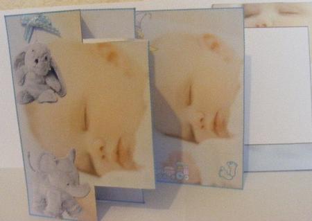 3 Panel Baby Boy Card by sheila ketterer