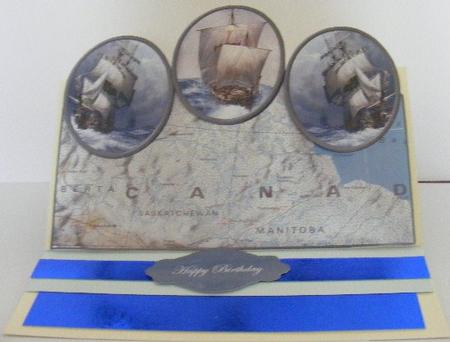 Sailing Ships Over the Edge with Toppers by sheila ketterer