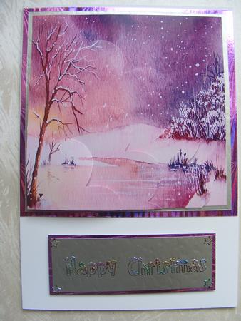 Simply a Pretty Christmas Card - Shell Stacker by sheila ketterer