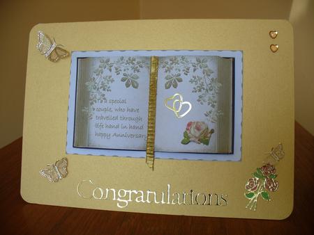 Golden Flower Spray and Rose by Sheila Lewis