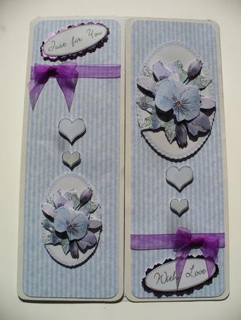 Posy & Pearls Kit in Blue with Step by Step Decoupage by Sheila Lewis