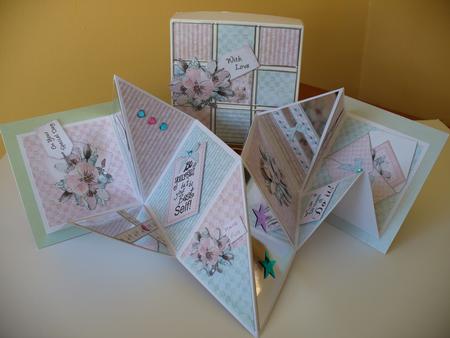 Floral Notes Kit with 3D Decoupage by Sheila Lewis
