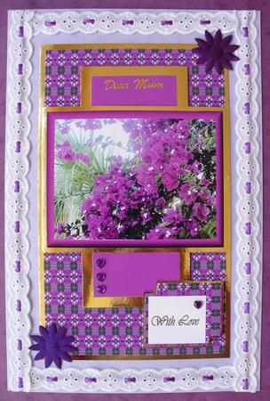 Mothers Day in Purple & Gold by Sheila Lewis