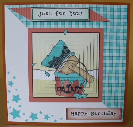 DIY Paint Quick Card with Pyramage by Sheila Lewis