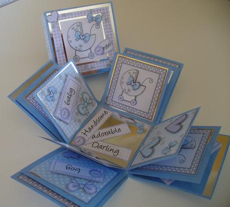New Baby Boy Kit with 3D Decoupage by Sheila Lewis