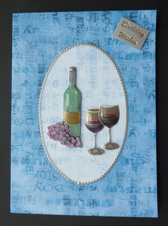 Men's Grunge Subtle Man Words A5 Card Front or Insert by Sheila Lewis