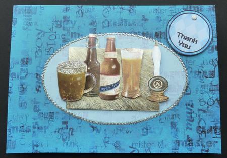 Men's Grunge Subtle Man Words A5 Card Front or Insert by Sheila Lewis