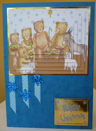 Nativity Teddies Pyramid by Sheila Lewis