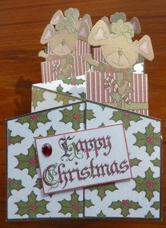 Xmas Mouse Cascade Card Kit by Sheila Lewis