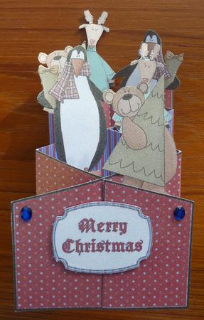 Christmas Critters Cascade Card Kit by Sheila Lewis