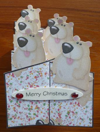 Polar Bears Cascade Card Kit by Sheila Lewis