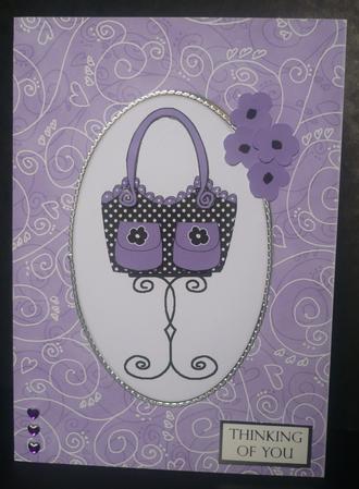 A5 Pretty Rose Swirls Card Front or Insert by Sheila Lewis