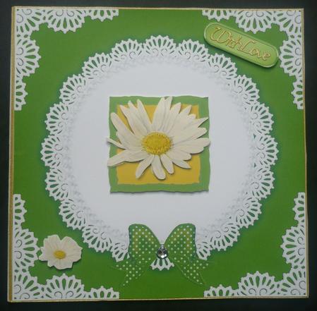 8 x 8 Pearls and Lace Card Fronts by Sheila Lewis