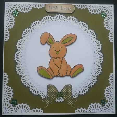 8 x 8 Pearls and Lace Card Fronts by Sheila Lewis