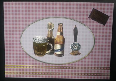 A5 Gingham Card Front or Insert by Sheila Lewis