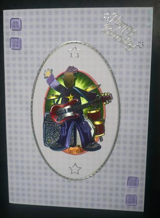A5 Gingham Card Front or Insert by Sheila Lewis