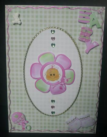 A5 Gingham Card Front or Insert by Sheila Lewis
