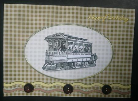 A5 Gingham Card Front or Insert by Sheila Lewis