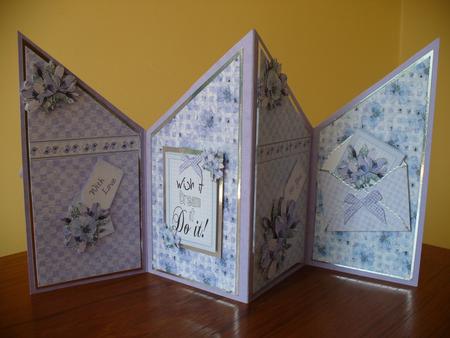 Floral Notes Lavender Kit with Step by Step Decoupage by Sheila Lewis