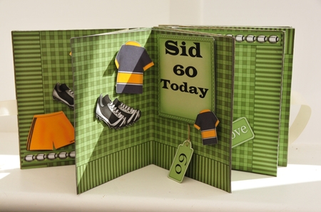 3D Rugby Carousel Card Kit by Sheila Pickering