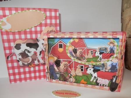 Down on the Farm 3D Frame Box Card Kit by Sheila Pickering