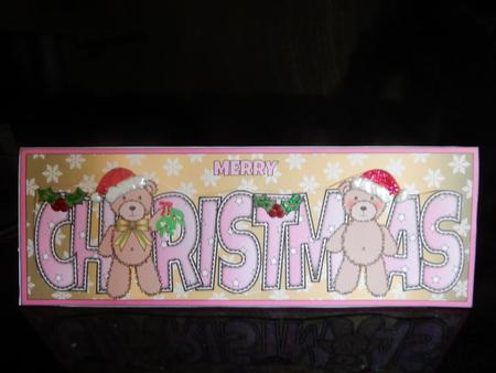 Christmas Teddies Christmas Large Dl 4 by Sheila Pickering