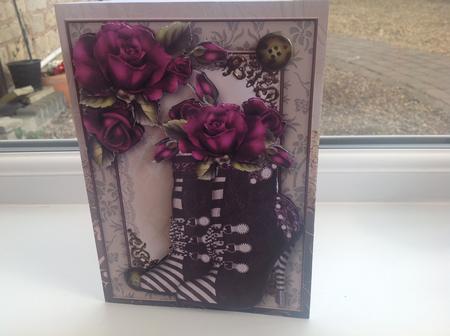 Steampunk Boots & Purple Roses by Sheila Pickering