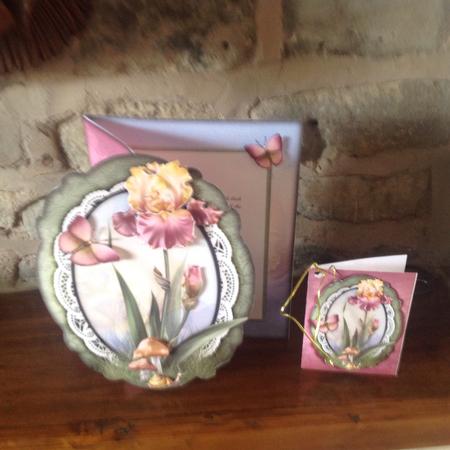 Fancy Fold Card Lillies 214 by Sheila Pickering