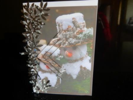 Christmas Snowmen Family Diamond Pyramid by Sheila Pickering